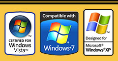Certified and Compatible with Windows 7 Vista XP