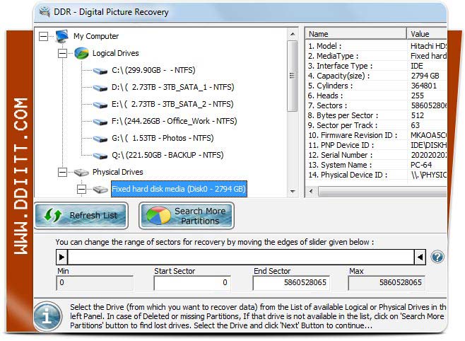 Digital Pictures Recovery software