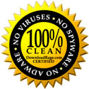 100% CLEAN certification