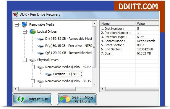 Pen Drive Files Recovery Software Screenshot