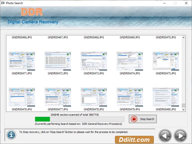 Screenshot of Camera Recovery Software 5.0.1.5