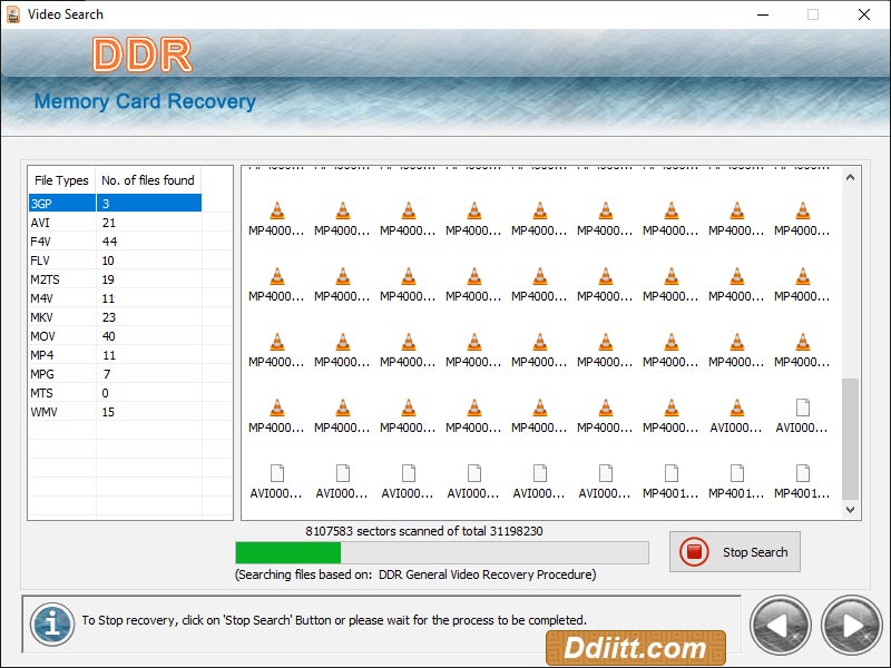 Screenshot of Data Recovery Memory Card 5.0.2.2