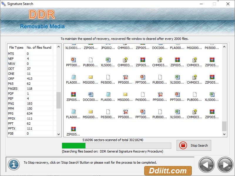 Screenshot of Restore Removable Disk