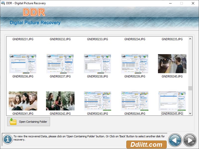 Screenshot of Digital Pictures Recovery 5.3.1.2