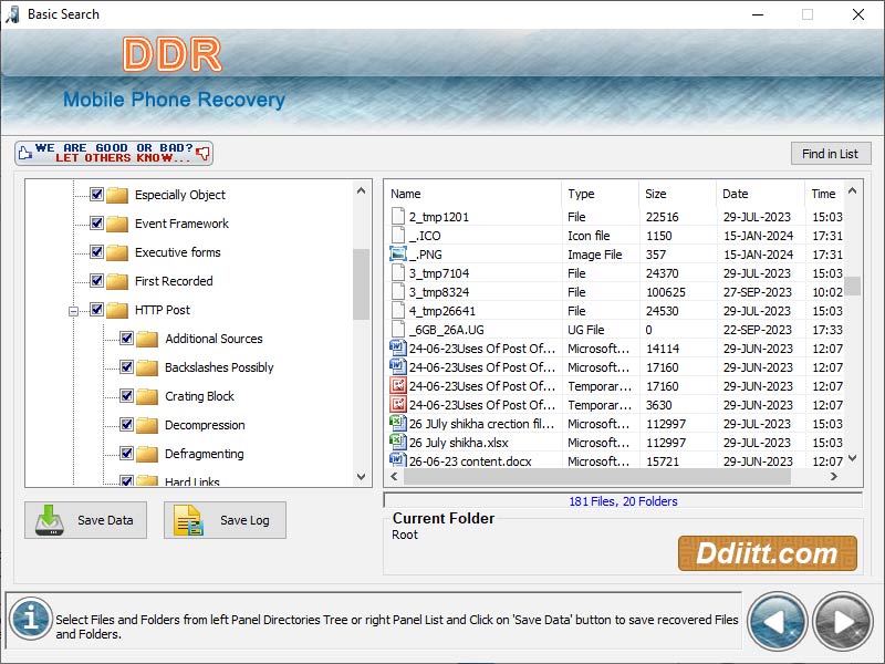 Screenshot of Download Mobile Phone Recovery