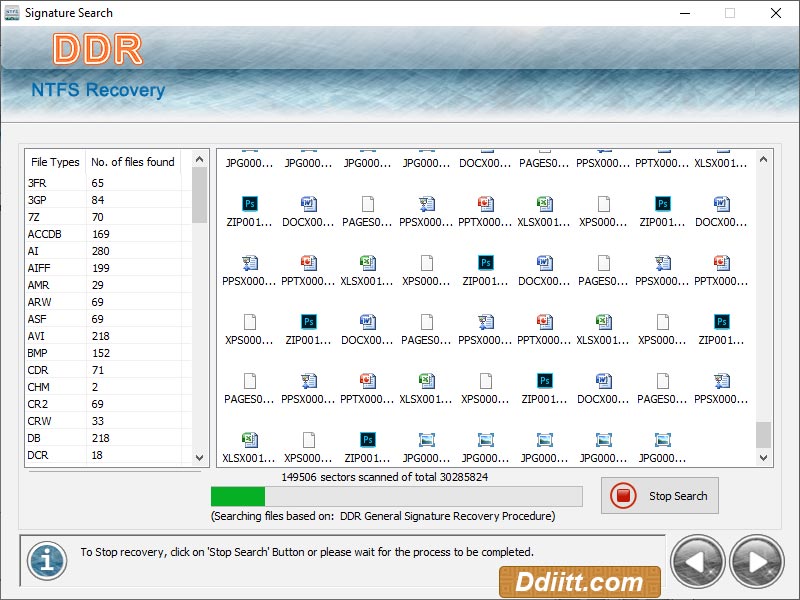 Screenshot of Download NTFS File Recovery