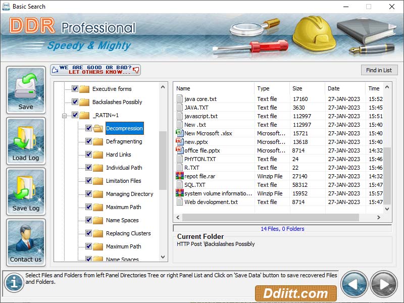 Screenshot of Professional File Recovery Freeware 4.2.1.7