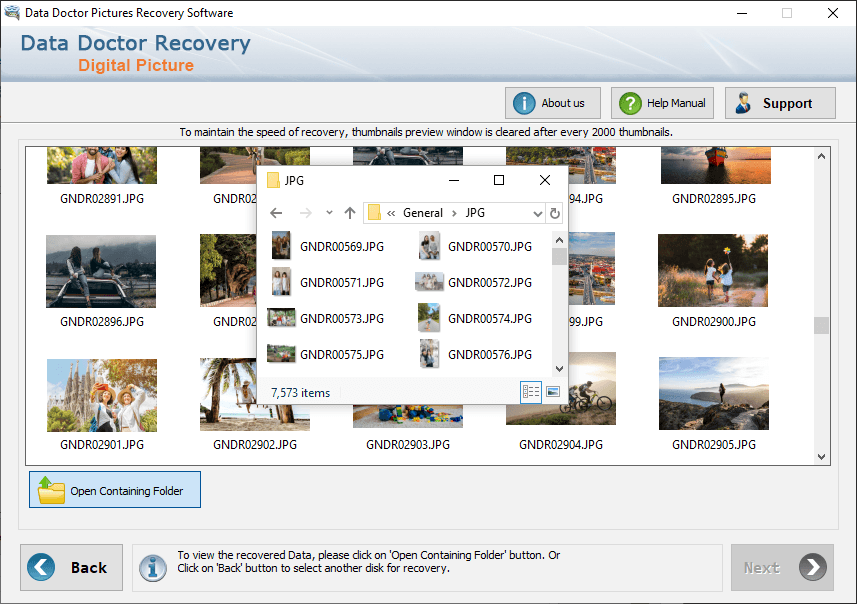 Open containing Folder