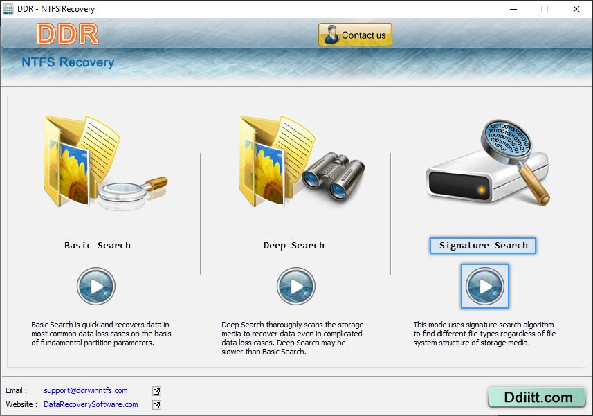 NTFS Files Recovery