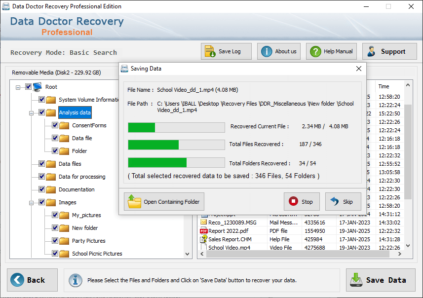 Open containing Folder Open containing Folder